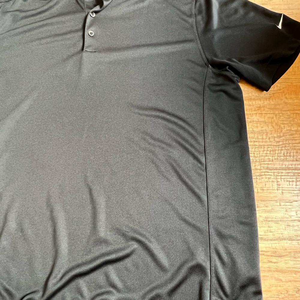 Nike Black Dri-Fit Golf Polo, XL